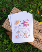 Octobre dans la nature - carte A6