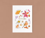 Octobre dans la nature - carte A6