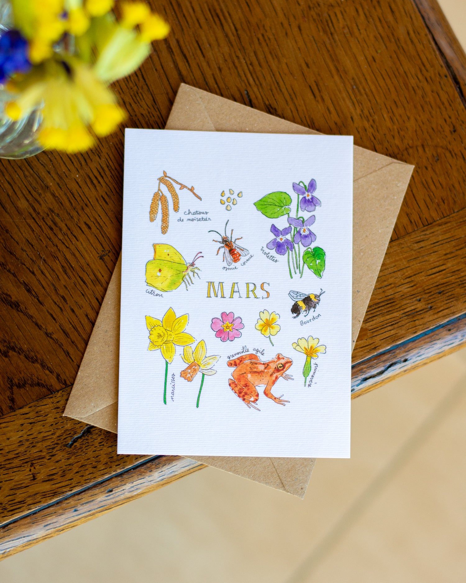 Mars dans la nature - Carte A6