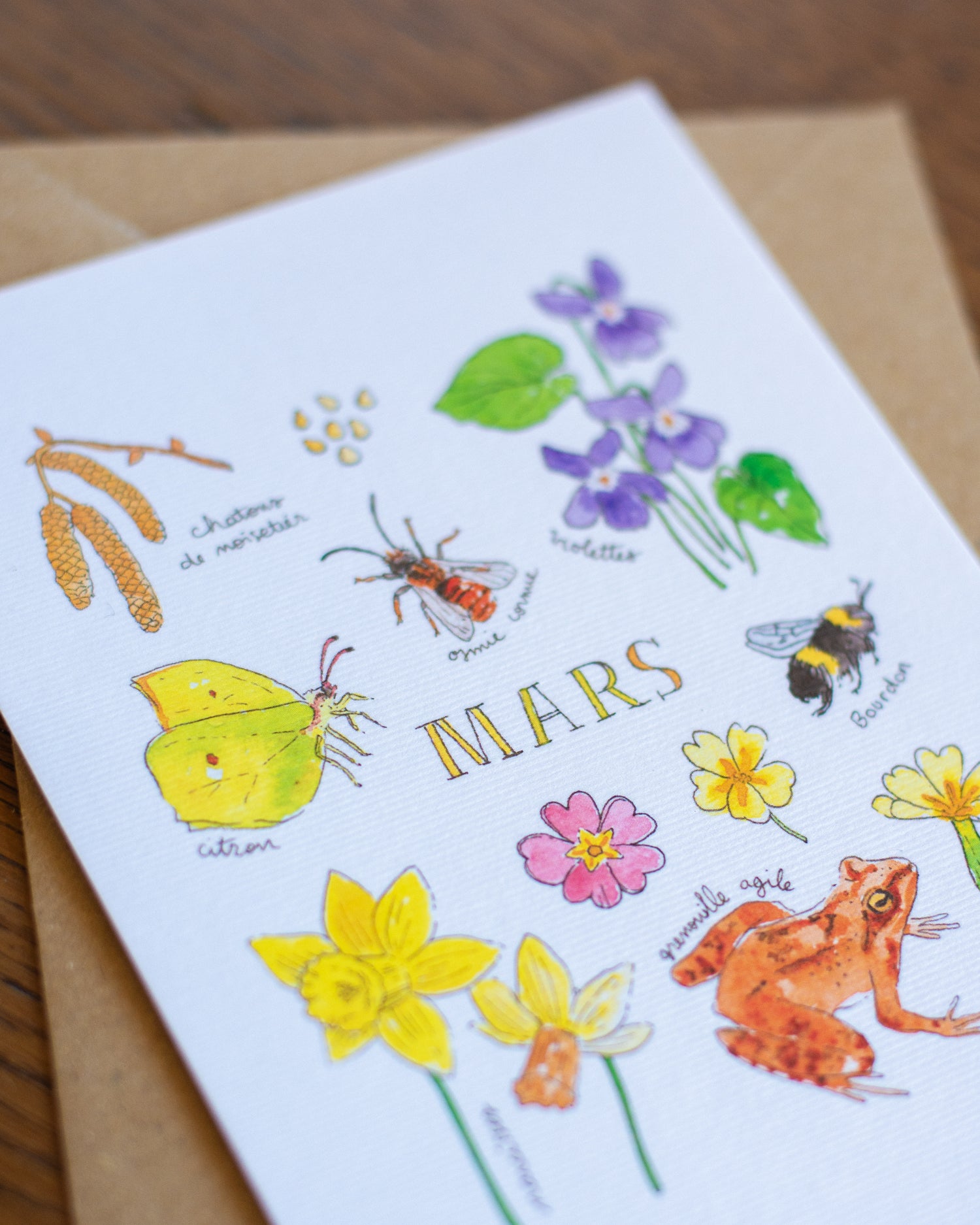 Mars dans la nature - Carte A6